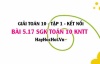 Bài 5.17 SGK Toán 10 tập 1 Kết nối tri thức